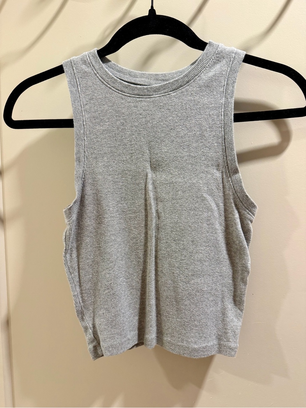 Hollister Classic Ribbed Tank Top - Light Gray